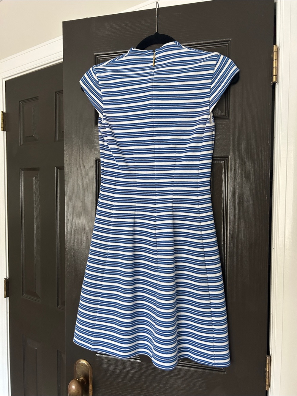 Lilly Pulitzer Blue and White Striped Knit Dress - Picture 3 of 3